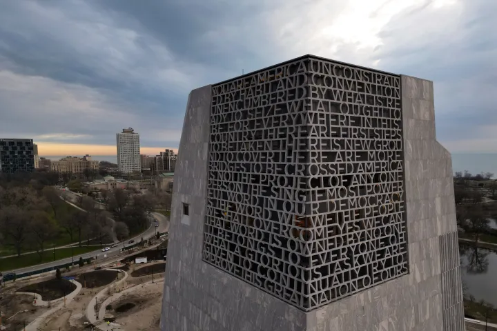 The Obama Presidential Center is seen Thursday