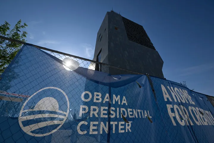 The Obama Presidential Center is seen in Chicago