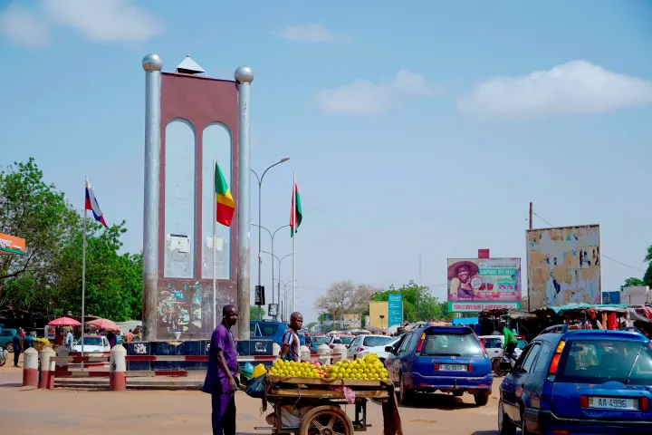 A view of a street in Niamey, Niger