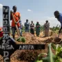 Relatives of Vanisa Anifa, a 6-month-old orphaned girl who died of Ebola