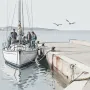 ιστιοφόρο προσάραξε κοντά στην Πάτρα, στο Ρίο