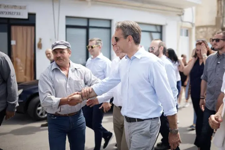 Κυριάκος Μητσοτάκης σε Λέρο