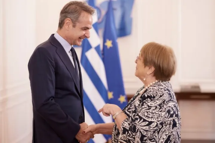 Συνάντηση Μητσοτάκη με Μισέλ Μπατσελέ: Στρατηγικές προτεραιότητες για τον ΟΗΕ